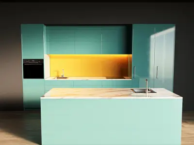 17-Kitchen5 glossy 2 3D model