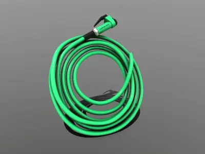 Gardening Tools - Garden Hose Low-poly 3D model