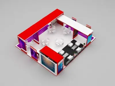 Stall Exhibition 3D model buy