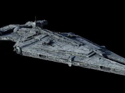 Imperial Light Cruiser  - Star Wars 3D model
