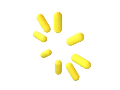 Burst Element Symbol v1 004 Low-poly 3D model