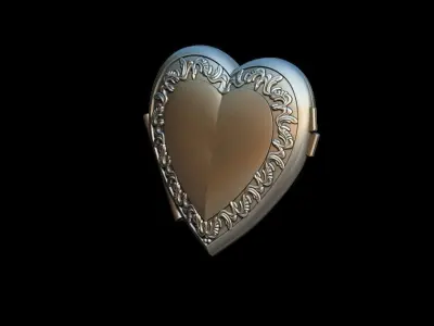 Heart Reliquary - Photo Holder  3D print model
