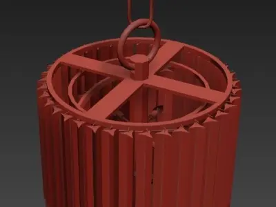 Trapani crystal chandelier 3D model