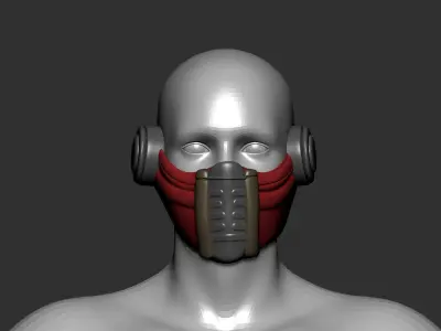 helmet high poly sculpt 3d printable  3D model 73