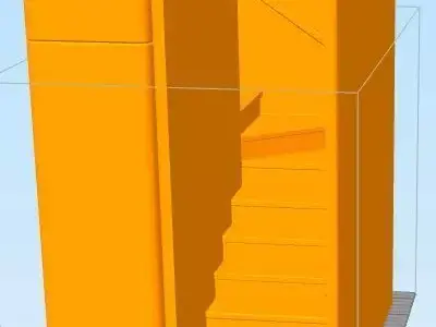 Diorama Nook Staircase Book Spacer 3D print model