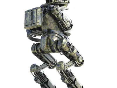 Robot rocket launcher 3D model