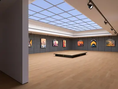 Art Gallery Exhibition 2 3D model