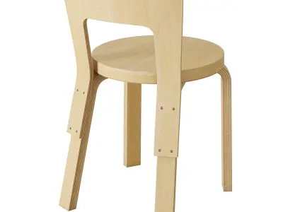 Aalto USA Artek Alvar Aalto Childrens Chair N66 3D model