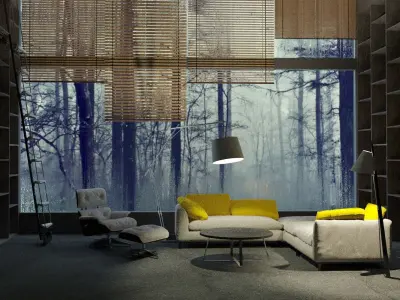 Living room v2 3D model