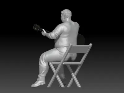 street musician MAN 3 3D print model