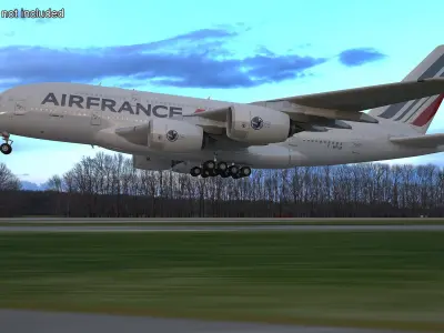  Air France Airbus A380 Rigged 