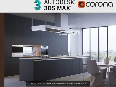 3ds Max Scenes files with Corona Setup 3D Model Pack