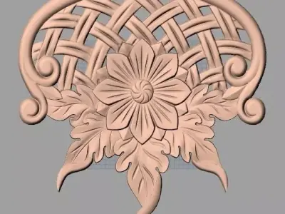 Artcam 3D relief STL models for CNC woodworking E105 3D model