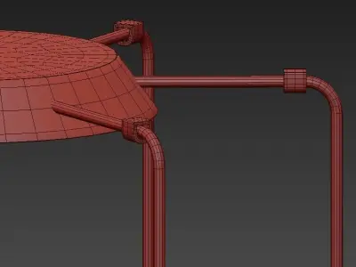 MOLLY hanging lamp with five balls 3D model