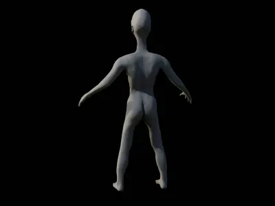 Alien Hybrid Low-poly 3D model