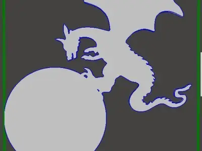 Dragon Door number 3D print model