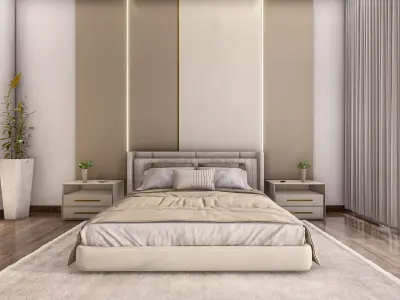 Elite Bedroom Interior Design 3D model