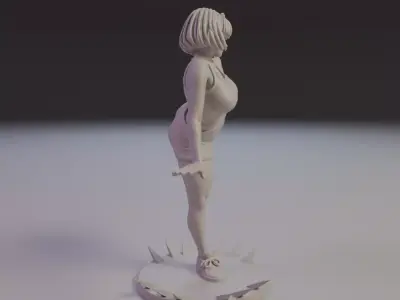 pin-up street dancer 3D print model