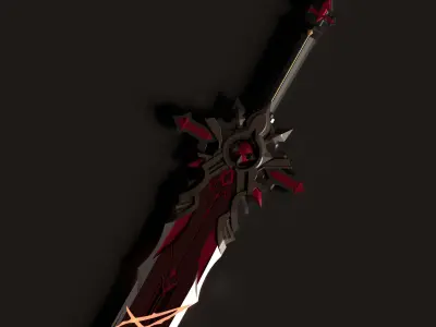 Genshin Impact - Wolfs Gravestone - 3d file stl 3D print model