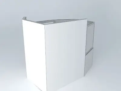 gazebo bathroom with window and chair Free 3D model