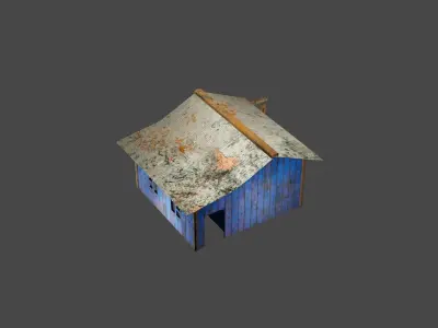 Motor Workshop Low-poly 3D model