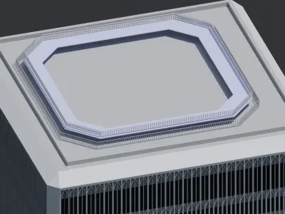 World Trade Center 1973-2001 Low Poly  Low-poly 3D model