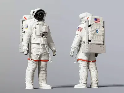 SPACESUIT Astronaut EMU SAFER 3D model