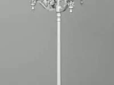 STREETLIGHT 2 street lamp with four lights 3D model