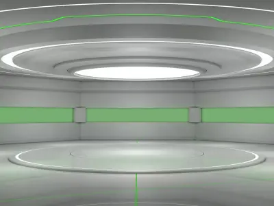 Sci Fi Room 3D model 60
