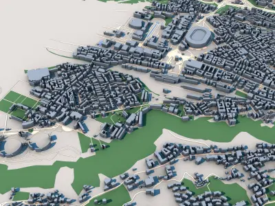 Napoli City Italy 3D model