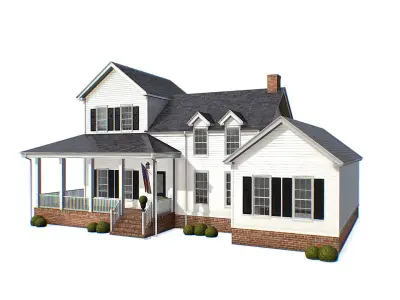 American Classic Houses Collection Low-poly 3D model