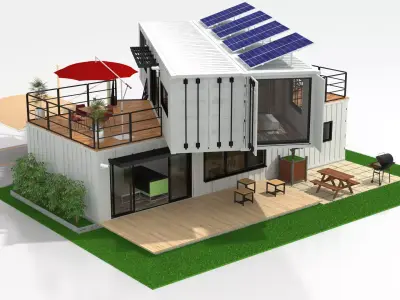 40ft Container Houses  3D model