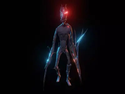 Hunter Monster Rock Free low-poly 3D model