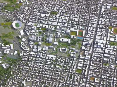Berkeley - City 3D Model Low-poly 3D model