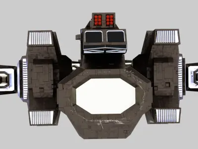 SPACE SHIP  Low-poly 3D model purchase