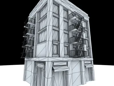 Nyc Building 13 Low-poly 3D model