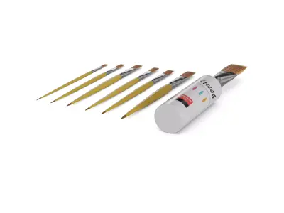 DIY essentials Paintbrush set 3D model