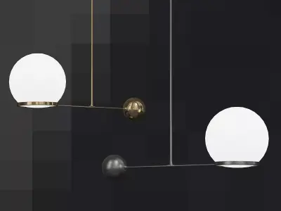 Og Contrapesso 8quot Globe Led Pendant Rejuvenation 3D model