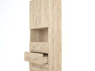 Wooden Cabinet 33 3D model