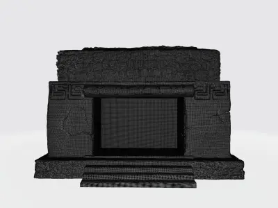 Large tample of Maya 3D print model