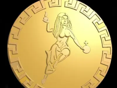 Venus esoteric jewellery pendant  3D print model
