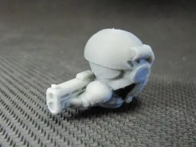 CHIBI-TECH SD - CORPORATION MK II RIFLE HATCH GUNNER 3D print model