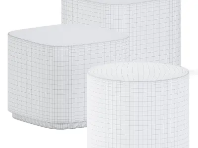 Bobo Coffee Tables by Meridiani  3D model