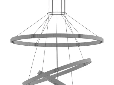 EuroFase Admiral 3 Tier LED Chandelier 3D model