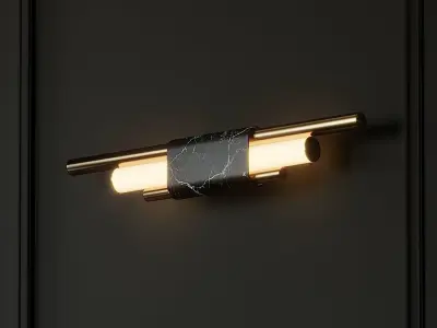 Copper Wall Lamp 3D model