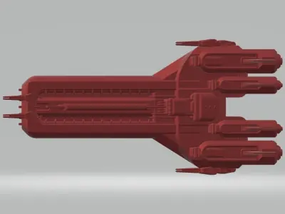 CS1-082023 Concept Attack Cruiser 3D print model