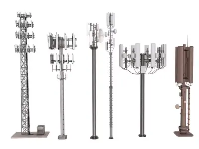 Cellular Towers Collection 3D model