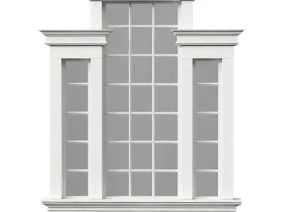 Architectural Classic Window 3D Model 11 3D model