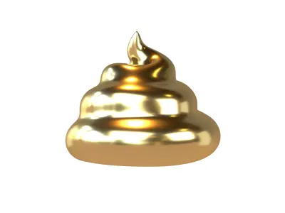 Pile of Poo v2 005 Low-poly 3D model