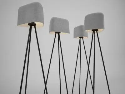 TOM DIXON FELT SHADE STANDING LAMP 3D model